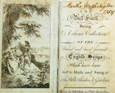 Songbook owned by Martha Washington