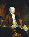 John Jay by Gilbert Stuart and John Trumbull, oil on canvas, begun in 1784; completed in 1818