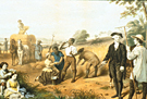 Washington as a Farmer at Mount Vernon by Junius Brutus Stearns, oil on canvas, 1851